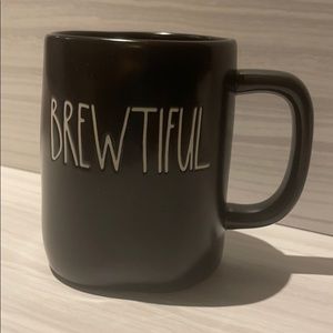 Rae Dunn Black 'Brewtiful' Coffee Mug